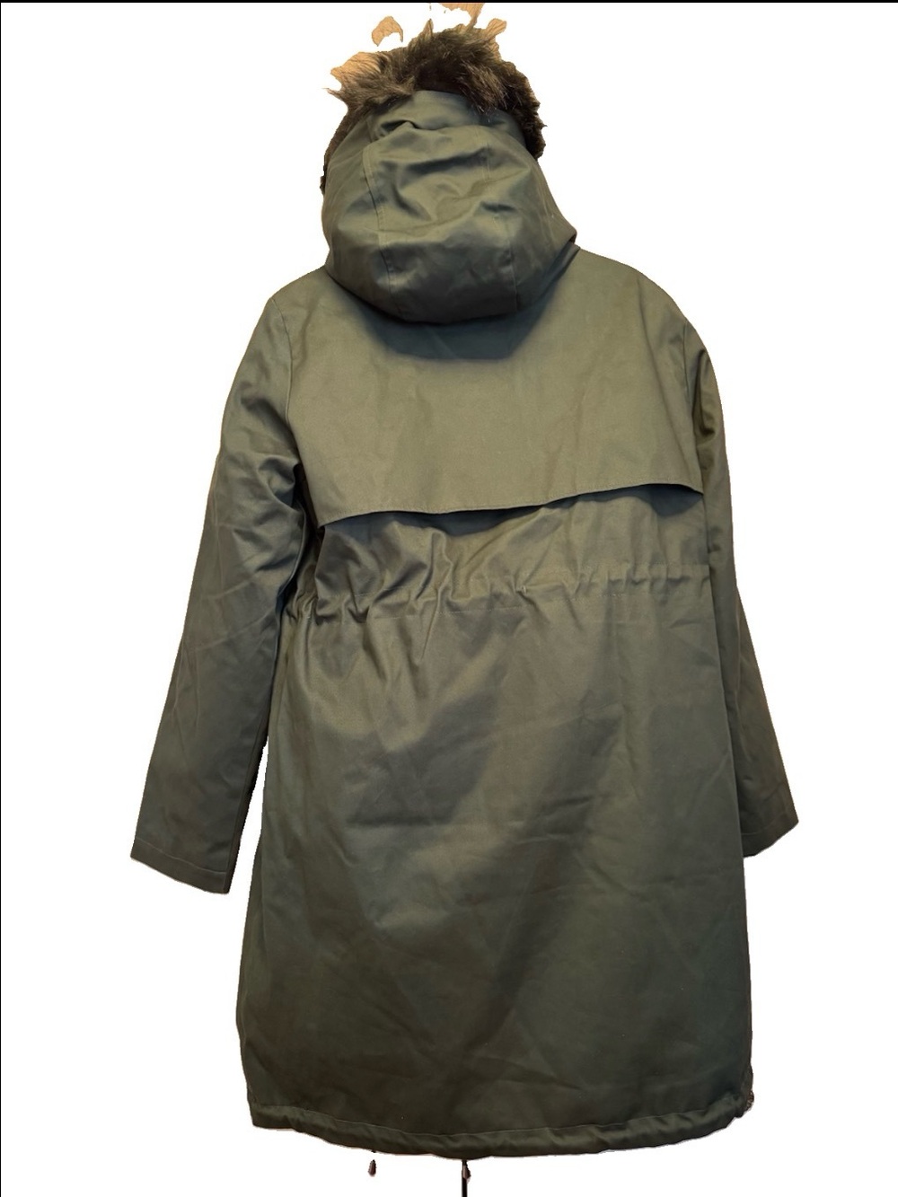 NWT Seraphine Zorah 3-in-1 Down Lined Maternity Parka Coat Khaki Green US 4 READ - Picture 2 of 16